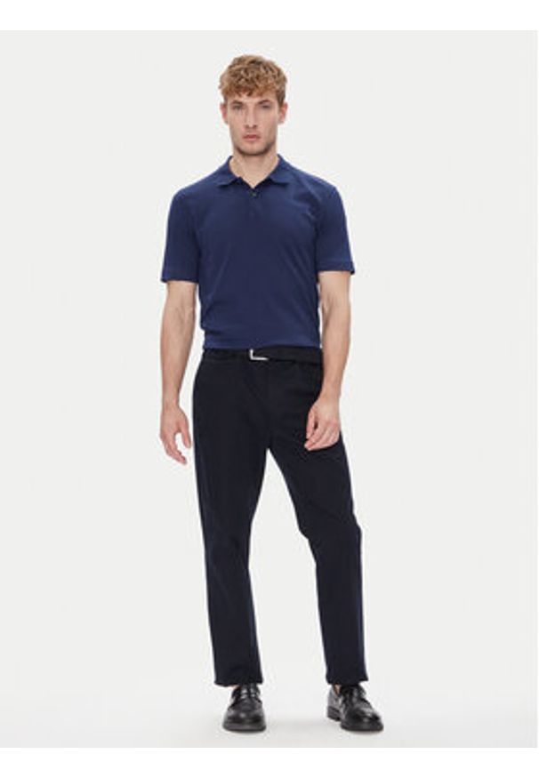 Marc O'Polo Polo 526 2144 53004 Granatowy Regular Fit. Typ kołnierza: polo. Kolor: niebieski. Materiał: bawełna