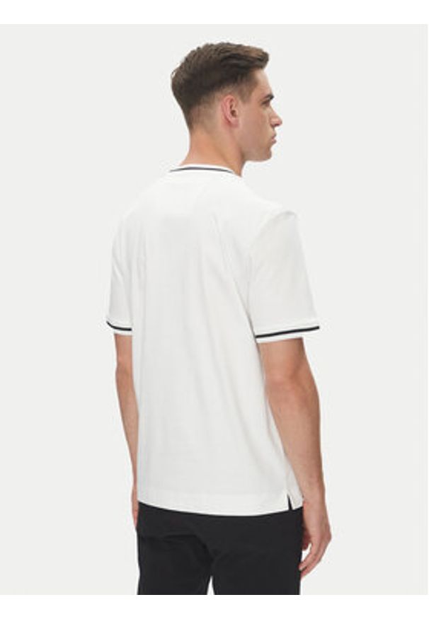BOSS T-Shirt C-Taut 197 50543341 Biały Regular Fit. Kolor: biały. Materiał: bawełna