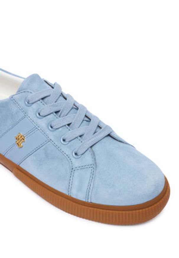 Lauren Ralph Lauren - LAUREN RALPH LAUREN Sneakersy Janson II 802868344005 Niebieski jasny. Kolor: niebieski. Materiał: zamsz, skóra