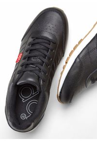 Sneakersy skórzane bonprix czarny. Kolor: czarny. Materiał: skóra #6