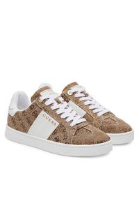 Guess Sneakersy FLJRO5 FAL12 Brązowy. Kolor: brązowy. Materiał: materiał