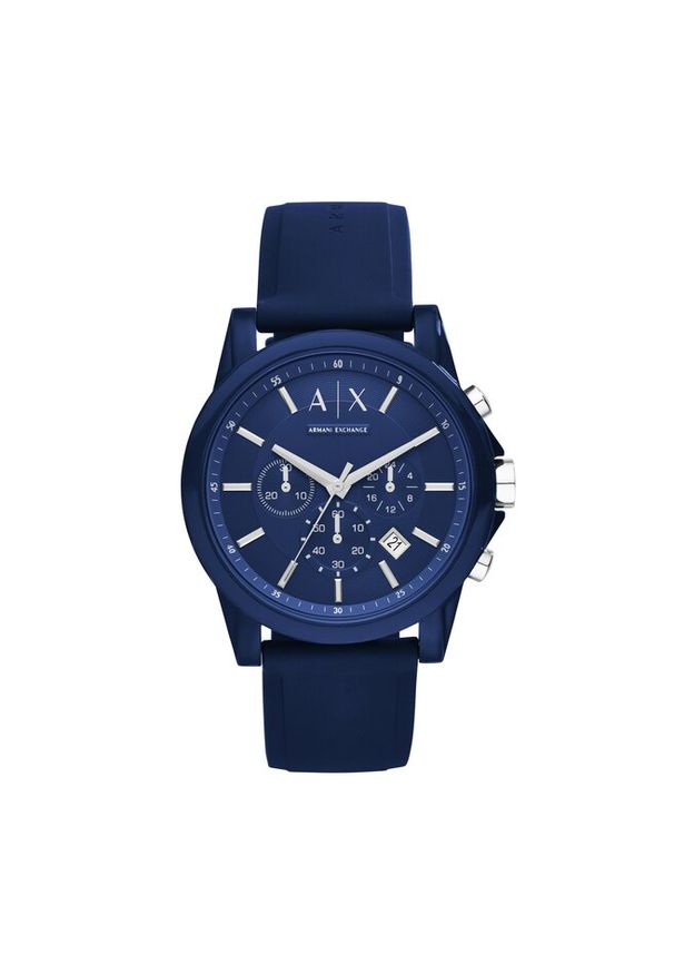 Zegarek Armani Exchange. Kolor: niebieski