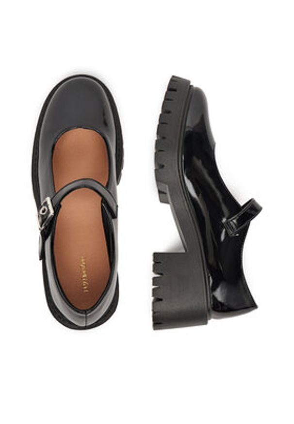 DeeZee Półbuty 1755 Czarny. Kolor: czarny. Materiał: skóra