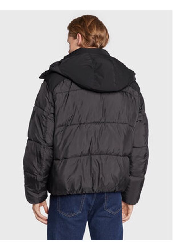 Calvin Klein Kurtka zimowa Mix Media Quilt K10K110329 Czarny Regular Fit. Kolor: czarny. Materiał: syntetyk. Sezon: zima