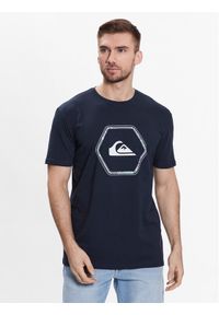 Quiksilver T-Shirt In Shapes EQYZT07227 Granatowy Regular Fit. Kolor: niebieski. Materiał: bawełna #1