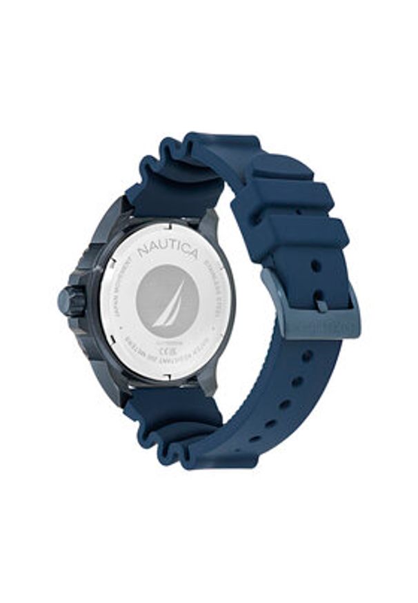 Nautica Zegarek Sporty SET NAPSDS506 Granatowy. Kolor: niebieski. Styl: sportowy