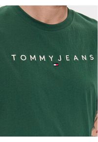 Tommy Jeans T-Shirt Linear Logo DM0DM17993 Zielony Regular Fit. Kolor: zielony. Materiał: bawełna #3