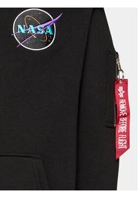 Alpha Industries Bluza Dark Side 108337 Czarny Relaxed Fit. Kolor: czarny. Materiał: bawełna