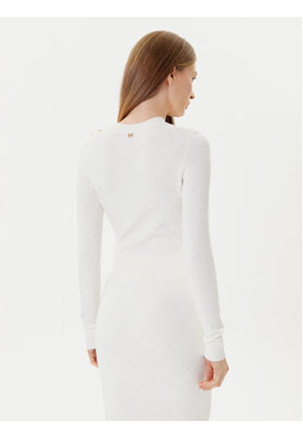 Marciano Guess Sweter 5YGR11 5036Z Écru Regular Fit. Kolor: kremowy. Materiał: wiskoza