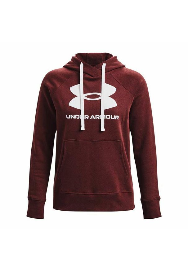 Under Armour - Bluza z kapturem Damska Rival Fleece. Typ kołnierza: kaptur. Kolor: wielokolorowy, biały