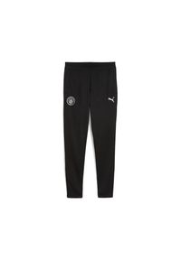 Puma - Spodnie treningowe dziecięce Manchester City. Kolor: czarny. Sport: fitness, piłka nożna