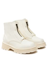 United Colors of Benetton - United Colors Of Benetton Trapery 8H6DDD038 Écru. Materiał: skóra #3