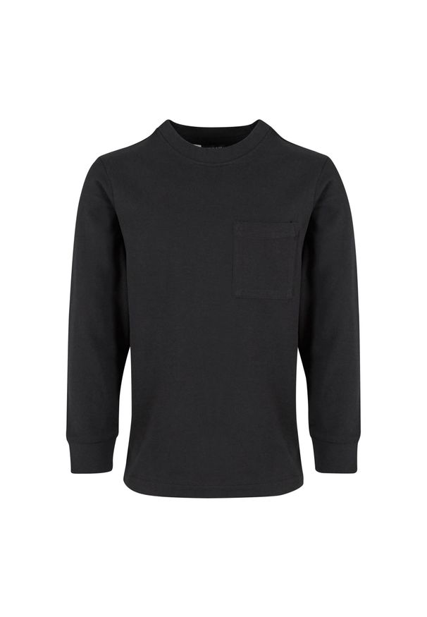 Urban Classics - Chłopięca Koszulka Z Długim Rękawem Z Kieszenią O Dużej Gramaturze. Kolor: czarny. Długość rękawa: długi rękaw. Długość: długie. Sport: turystyka piesza