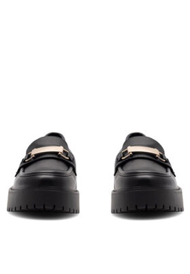 DeeZee Loafersy BLANCHE HY18638-4 Czarny. Kolor: czarny. Materiał: skóra