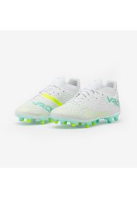 KIPSTA - Buty piłkarskie damskie Kipsta Viralto III-W FG. Nosek buta: okrągły. Kolor: biały. Materiał: dzianina, zamsz, mesh, syntetyk. Szerokość cholewki: normalna. Sport: piłka nożna