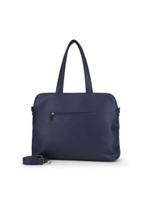 Wittchen - damska torba na laptopa 14" elegancka. Kolor: niebieski. Materiał: skóra ekologiczna. Styl: elegancki #6