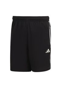 Adidas - Train Essentials Piqué 3-Stripes Training Shorts. Kolor: biały, czarny, wielokolorowy. Materiał: skóra, poliester, materiał. Sport: fitness