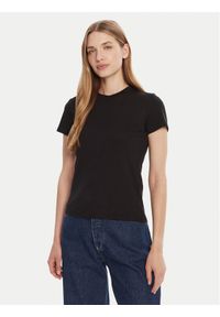 Calvin Klein T-Shirt LV044C216G Czarny Regular Fit. Kolor: czarny. Materiał: bawełna