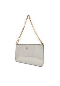 TOMMY HILFIGER - Tommy Hilfiger Torebka Th Icon Chain Shoulder Pouch Met AW0AW18219 Srebrny. Kolor: srebrny. Materiał: skórzane #5