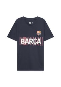 FC Barcelona - koszulka dziecięca FC Barceona. Kolor: niebieski. Materiał: bawełna