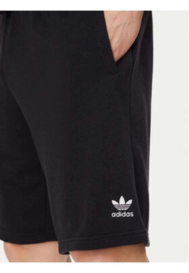 Adidas - adidas Szorty sportowe Essentials+ Made With Hemp Shorts HR8617 Czarny Regular Fit. Kolor: czarny. Materiał: bawełna. Styl: sportowy