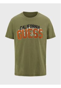 Guess T-Shirt M2BI38 K8FQ4 Zielony Regular Fit. Kolor: zielony. Materiał: bawełna #10