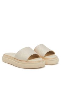 Calvin Klein Klapki Flatform Slide Jacq HW0HW02461 Écru. Materiał: materiał #6