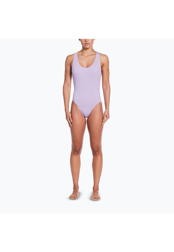 Strój pływacki jednoczęściowy damski Nike Elevated Essential Crossback. Kolor: niebieski