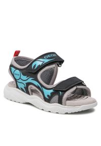 Sandały Geox J S.Splush B. A J25GPA 014CE C9221 S Black/Sky. Kolor: czarny. Materiał: skóra #1