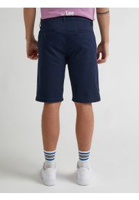 Lee - MĘSKIE SZORTY MATERIAŁOWE LEE REGULAR CHINO SHORT DEEP NAVY 112332254. Materiał: materiał #4