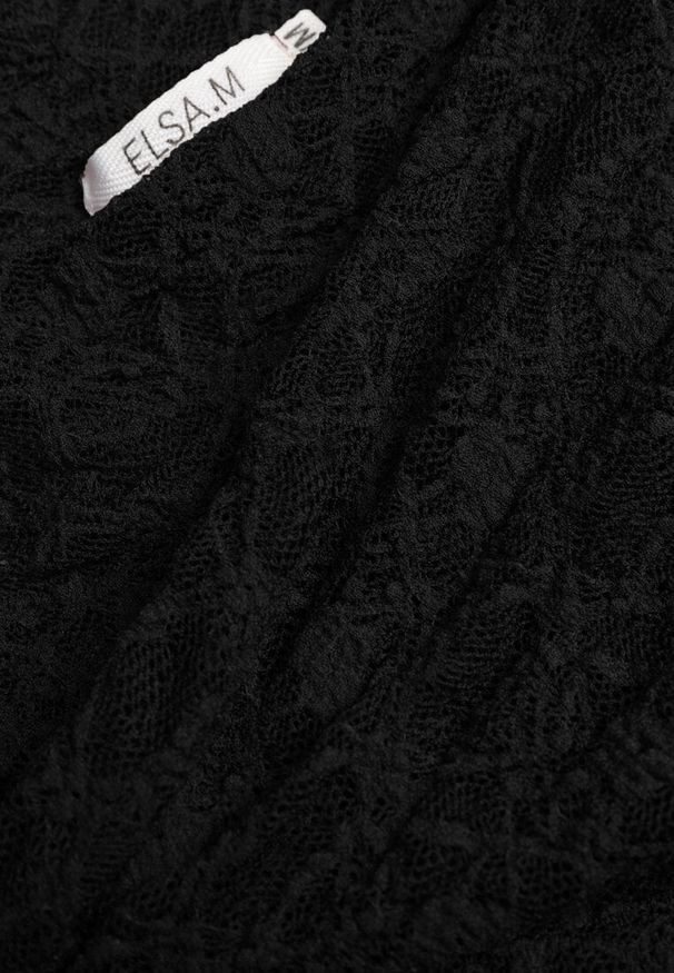 Renee - Czarna Asymetryczna Bluzka z Koronki na Jedno Ramię Olitheilise. Okazja: na co dzień, na imprezę. Kolor: czarny. Materiał: koronka. Wzór: koronka. Styl: casual