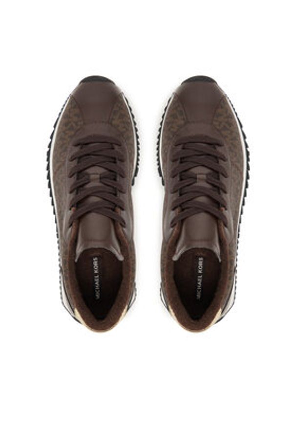 MICHAEL Michael Kors Sneakersy Rhodes Trainer 43R6RHFS3L Brązowy. Kolor: brązowy. Materiał: skóra