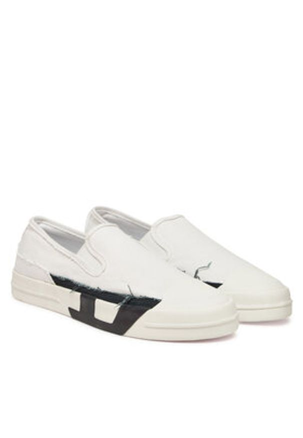 Diesel Tenisówki D-Verse Y03552PR012 HA686 Biały. Kolor: biały. Materiał: materiał