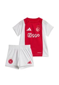 Adidas - Zestaw Ajax Amsterdam 24/25 Home Baby Kids. Kolor: biały. Materiał: materiał #1