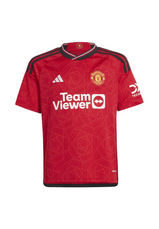Adidas - Koszulka do piłki nożnej dla dzieci ADIDAS Manchester United sezon 2023/2024. Sport: piłka nożna