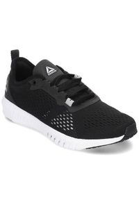 Buty do chodzenia damskie Reebok Flexagon. Zapięcie: sznurówki. Kolor: czarny. Materiał: guma, materiał, tkanina, syntetyk. Szerokość cholewki: normalna. Sport: turystyka piesza