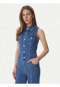 Guess Kombinezon W6GK74 D0874 Niebieski Regular Fit. Kolor: niebieski. Materiał: wiskoza #3