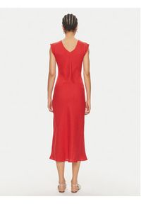 Marella Sukienka letnia Hidalgo 2413221192 Czerwony Regular Fit. Kolor: czerwony. Materiał: len. Sezon: lato #4