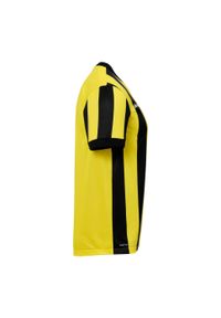 UHLSPORT - Koszulka dziecięca w paski Uhlsport Retro Stripe. Kolor: czarny, żółty, wielokolorowy. Wzór: paski. Sport: piłka nożna