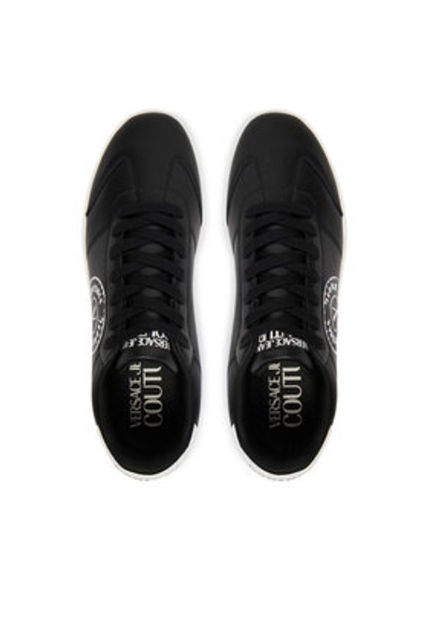 Versace Jeans Couture Sneakersy 80YA3SD1 ZPB84 Czarny. Kolor: czarny. Materiał: skóra