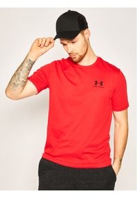 T-Shirt Under Armour. Kolor: czerwony. Materiał: bawełna #1