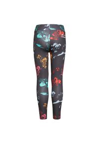 Legginsy sportowe dla dzieci Adidas Disney Comfy Princesses Tight. Kolor: wielokolorowy. Materiał: poliester, elastan. Wzór: motyw z bajki