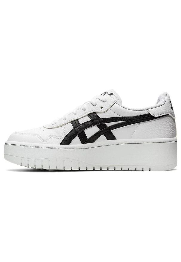 Sneakersy damskie Asics Japan S Pf. Okazja: na co dzień. Zapięcie: pasek. Kolor: wielokolorowy, biały, czarny. Materiał: skóra, syntetyk. Obcas: na platformie