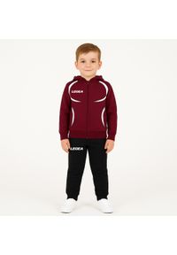 LEGEA - Komplet dresowy dla dziecka TURCHIA JR. Okazja: na uczelnię. Kolor: czerwony, wielokolorowy, brązowy, biały. Materiał: dresówka. Długość: długie. Styl: sportowy #1