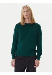 Calvin Klein Sweter LV04LB305G Zielony Regular Fit. Kolor: zielony. Materiał: wełna