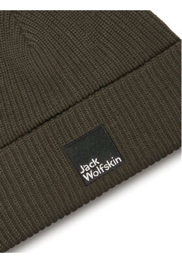 Jack Wolfskin Czapka Pergamon 1910701 Zielony. Kolor: zielony. Materiał: poliester