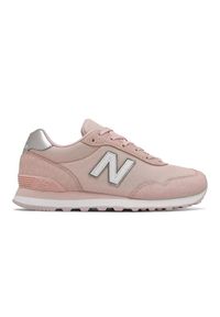 Buty New Balance W WL515BB3 różowe. Okazja: na co dzień. Kolor: różowy. Materiał: guma, zamsz, skóra, materiał, syntetyk, dresówka, tworzywo sztuczne. Szerokość cholewki: normalna