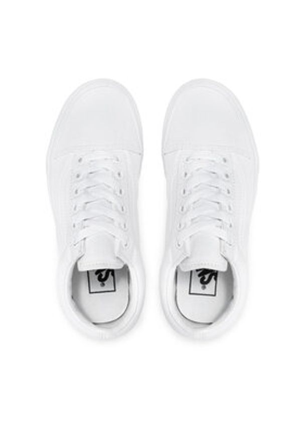 Vans Tenisówki Old Skool VN000D3HW00 Biały. Kolor: biały. Materiał: materiał