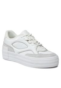 Calvin Klein Jeans Sneakersy Bold Vulc Flatf Lace Mix Mg Lum YW0YW01295 Biały. Kolor: biały. Materiał: skóra #5