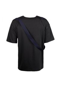Nicolo Tonetto T-shirt "Torba" | U34NTN1013 | Mężczyzna | Czarny. Okazja: na co dzień. Kolor: czarny. Materiał: bawełna, elastan. Wzór: aplikacja. Styl: casual #5